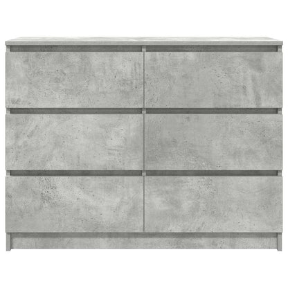Dressoir 100x35x76 cm spaanplaat betongrijs