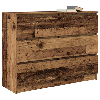 Dressoir 100x35x76 cm spaanplaat oud hout