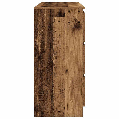 Dressoir 100x35x76 cm spaanplaat oud hout