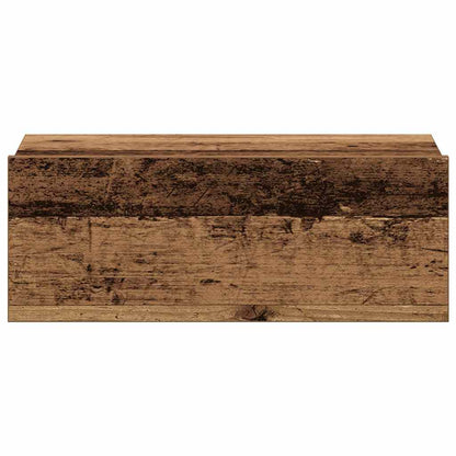 Nachtkastjes 2 st zwevend 40x32x15 cm bewerkt hout oud hout