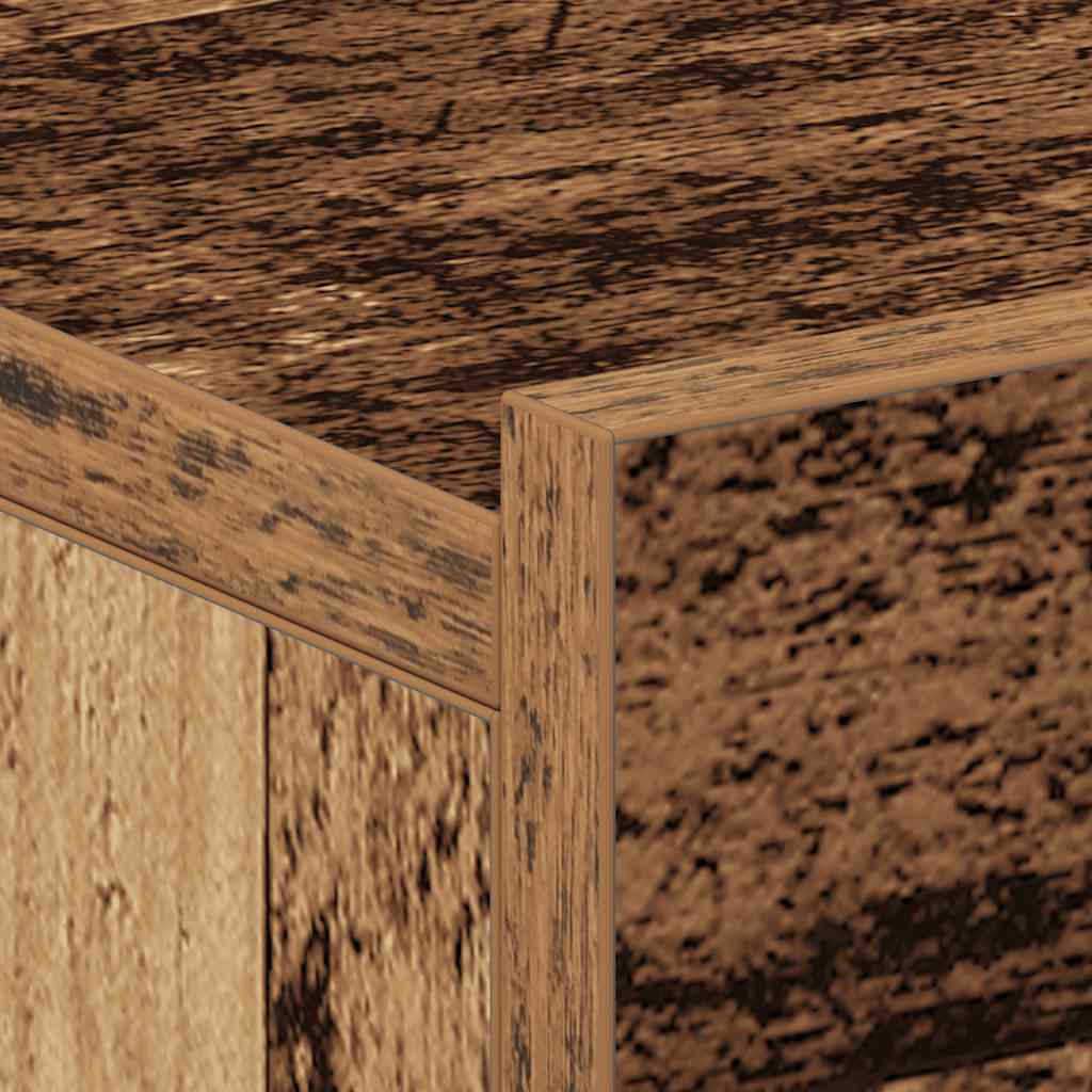 Nachtkastjes 2 st zwevend 40x32x15 cm bewerkt hout oud hout