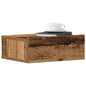 Nachtkastjes 2 st zwevend 40x32x15 cm bewerkt hout oud hout
