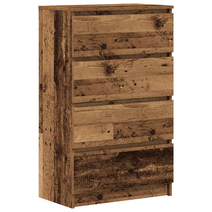 Dressoir 60x35x98,5 cm spaanplaat oud hout