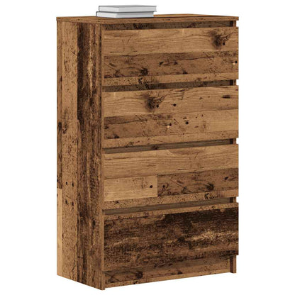 Dressoir 60x35x98,5 cm spaanplaat oud hout