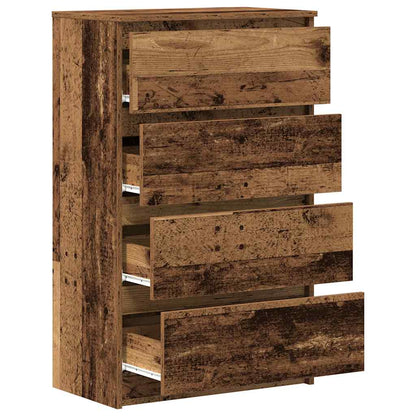 Dressoir 60x35x98,5 cm spaanplaat oud hout