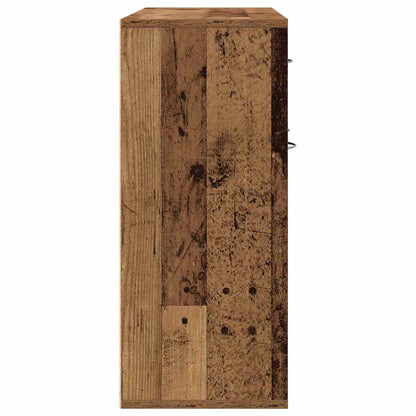 Dressoir 88x30x70 cm spaanplaat oud hout