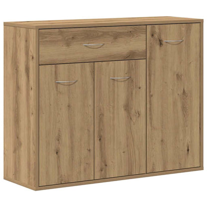 Dressoir ambachtelijk spaanplaat hout ambachtelijk eikenkleurig