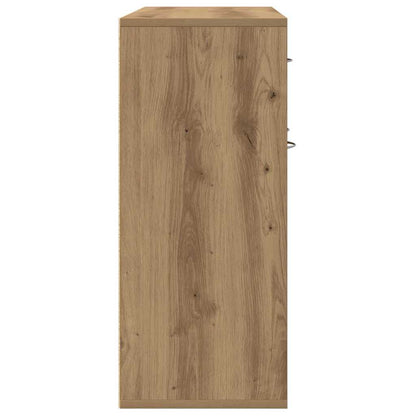 Dressoir ambachtelijk spaanplaat hout ambachtelijk eikenkleurig