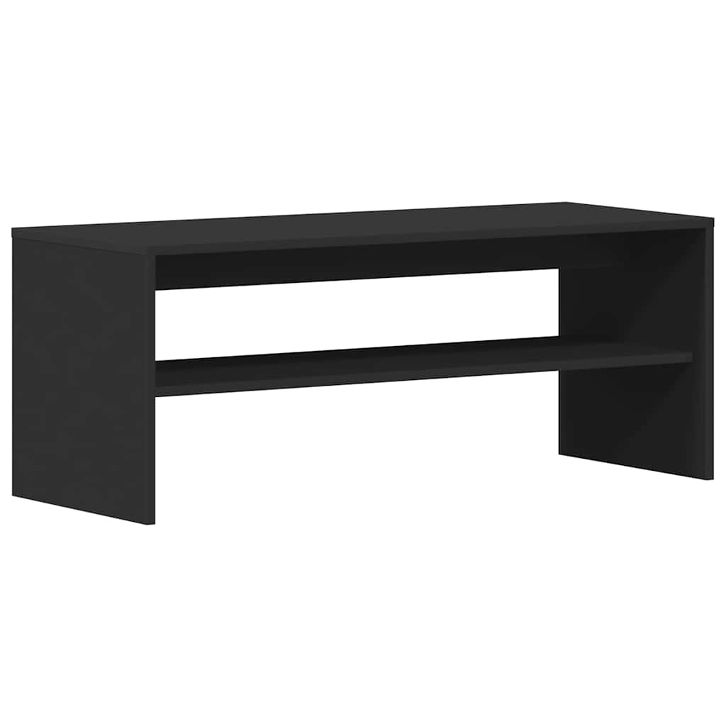 Tv-meubel 100x40x40 cm bewerkt hout zwart