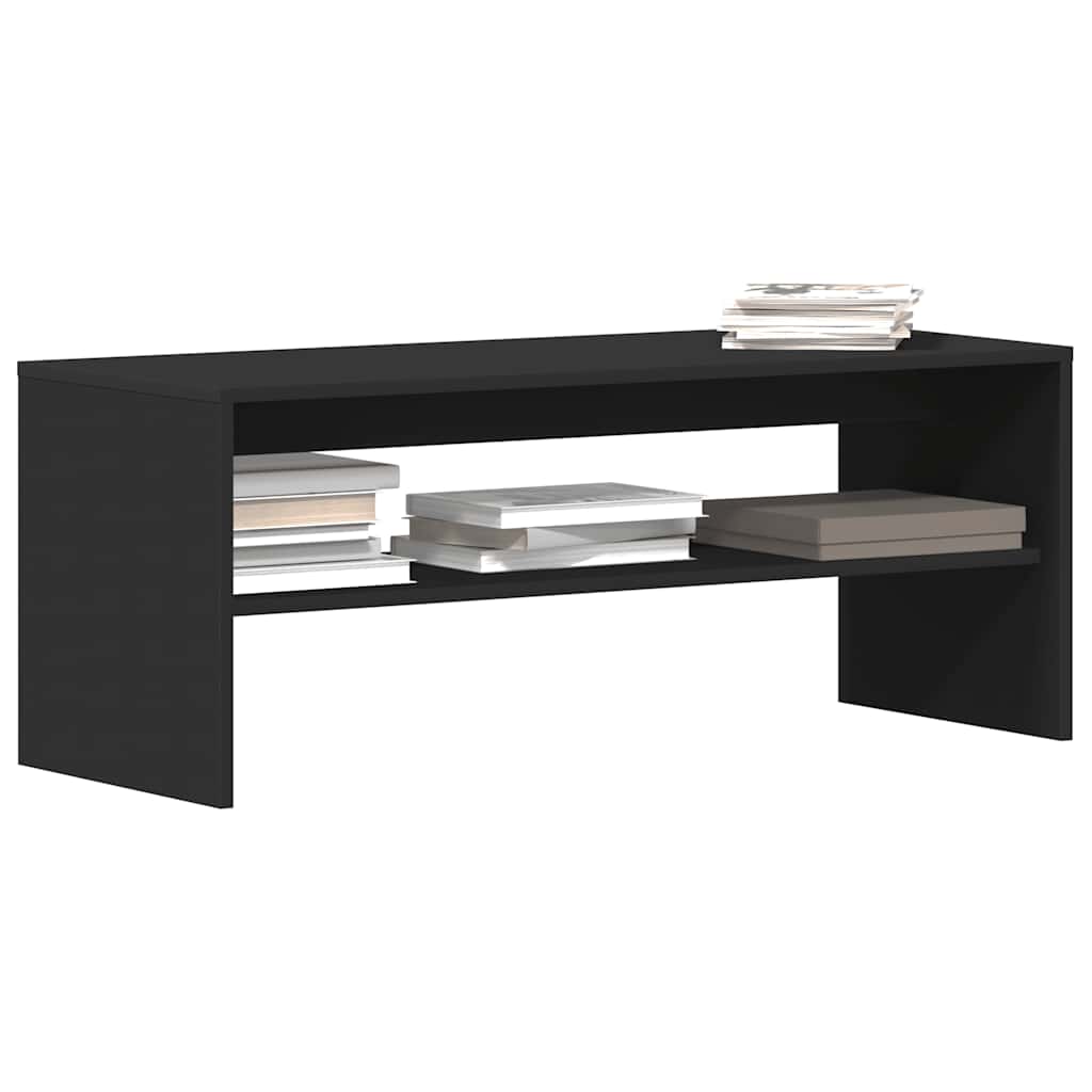 Tv-meubel 100x40x40 cm bewerkt hout zwart