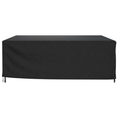 Tuinmeubelhoezen 2 st waterdicht 420D 260x260x90 cm zwart