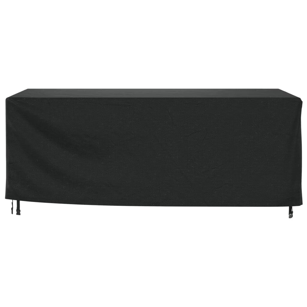 Tuinmeubelhoezen 2 st waterdicht 420D 240x140x90 cm zwart
