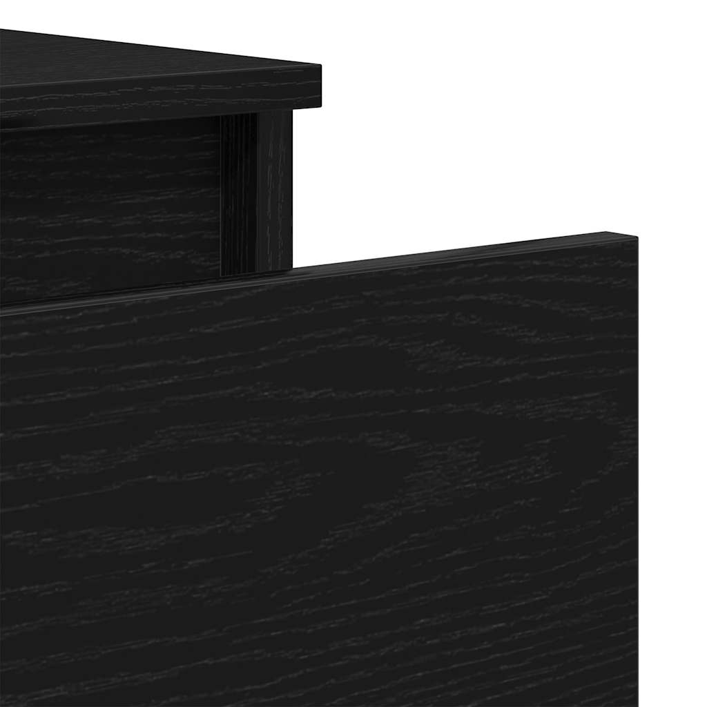 Dressoir 60x35x98,5 cm spaanplaat zwart eikenkleurig