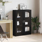 Boekenkast 82,5x30,5x115 cm spaanplaat zwart eikenkleurig