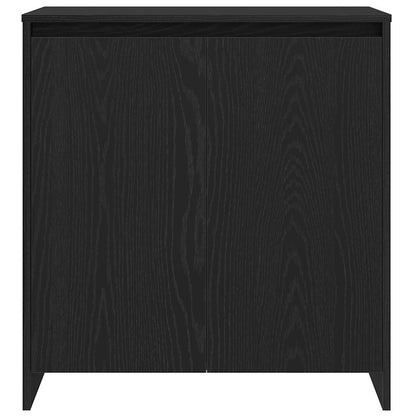 Dressoir 70x41x75 cm bewerkt hout zwart eikenkleur