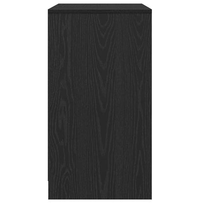 Dressoir 70x41x75 cm bewerkt hout zwart eikenkleur