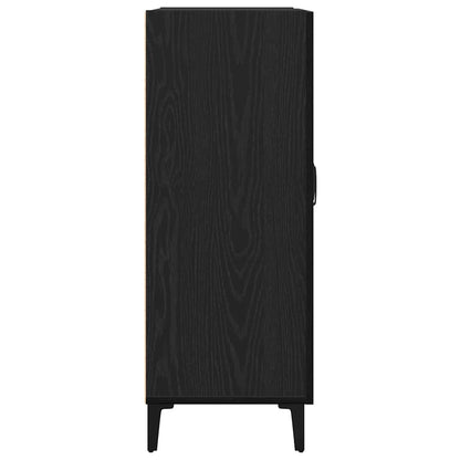 Dressoir 69,5x34x90 cm spaanplaat zwart eikenkleurig
