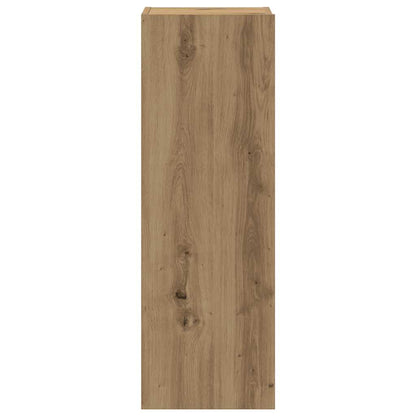 Tv-wandkasten 4 st bewerkt hout artisanaal eikenkleurig