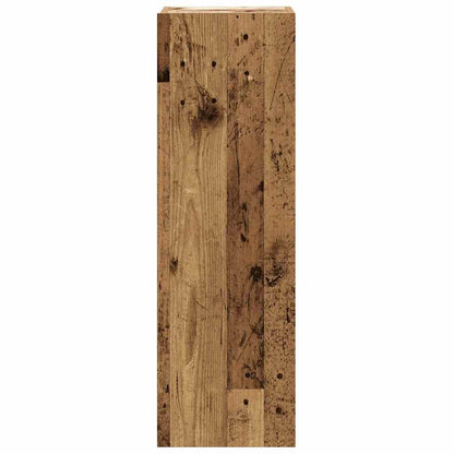 8-delig Tv-meubelset wandmontage bewerkt hout oud houtkleurig