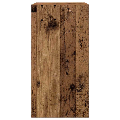 4-delig Tv-meubelset wandmontage bewerkt hout oud houtkleurig