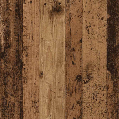 4-delig Tv-meubelset wandmontage bewerkt hout oud houtkleurig