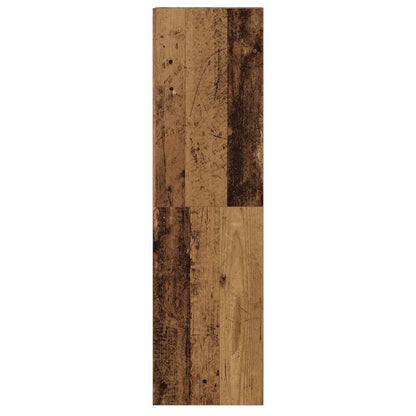 4-delig Tv-meubelset wandmontage bewerkt hout oud houtkleurig