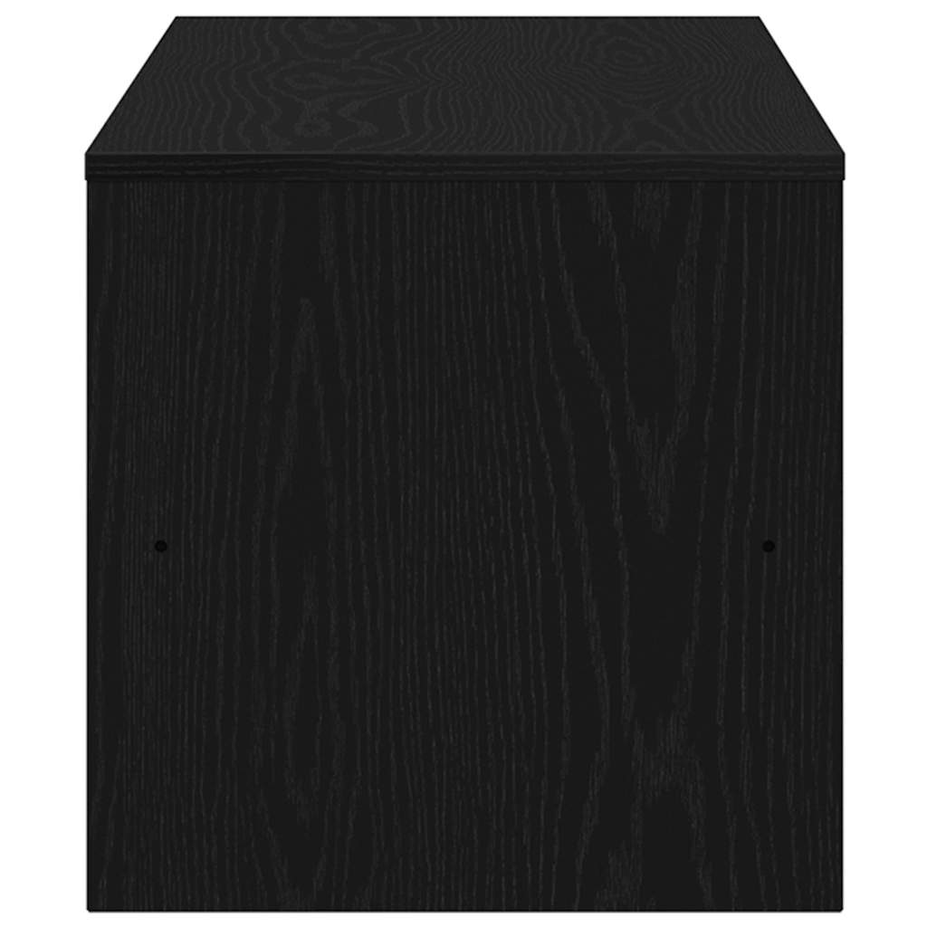 TV-meubel 120x40x40 cm spaanplaat zwart eikenkleurig