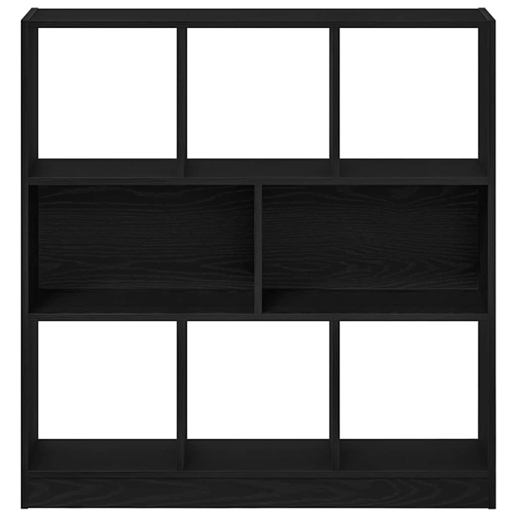 Boekenkast 97,5x29,5x100 cm spaanplaat zwart eikenkleurig
