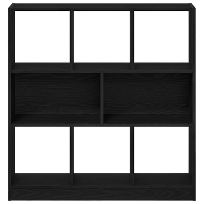 Boekenkast 97,5x29,5x100 cm spaanplaat zwart eikenkleurig