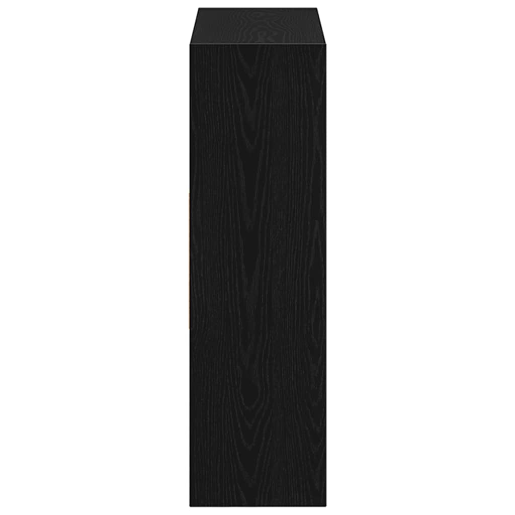 Boekenkast 97,5x29,5x100 cm spaanplaat zwart eikenkleurig