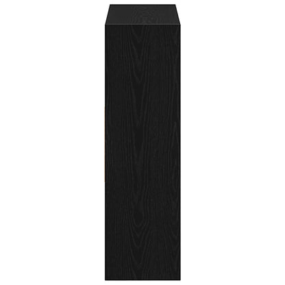 Boekenkast 97,5x29,5x100 cm spaanplaat zwart eikenkleurig