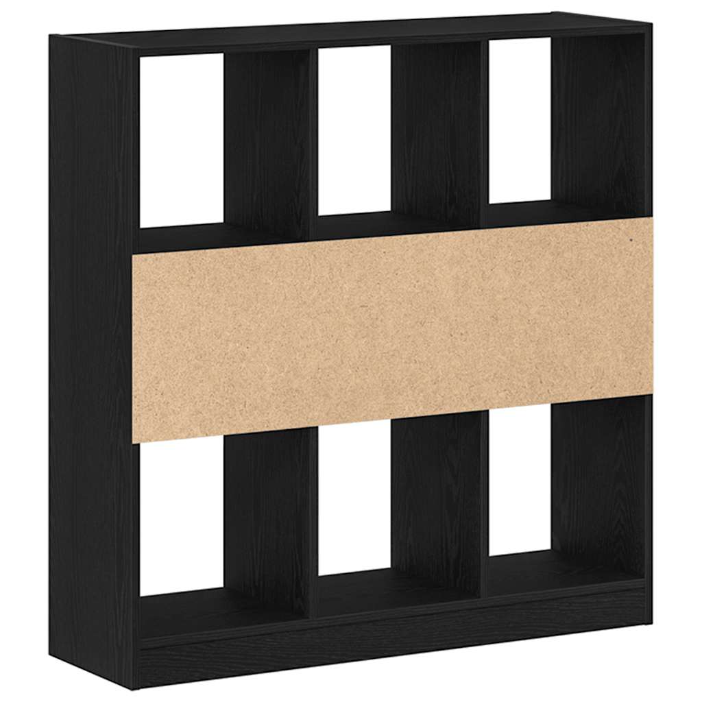 Boekenkast 97,5x29,5x100 cm spaanplaat zwart eikenkleurig