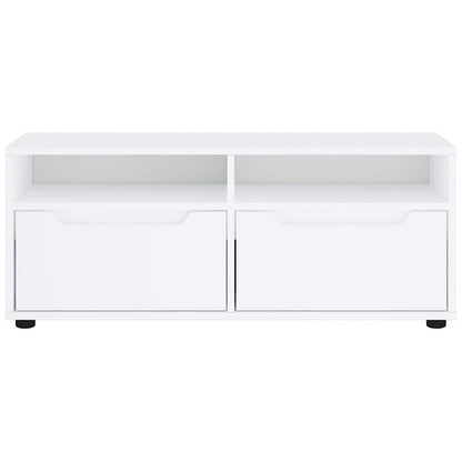 Tv-meubel VISNES 100x40x38 cm bewerkt hout wit