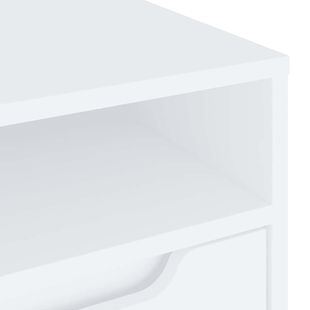 Tv-meubel VISNES 100x40x38 cm bewerkt hout wit