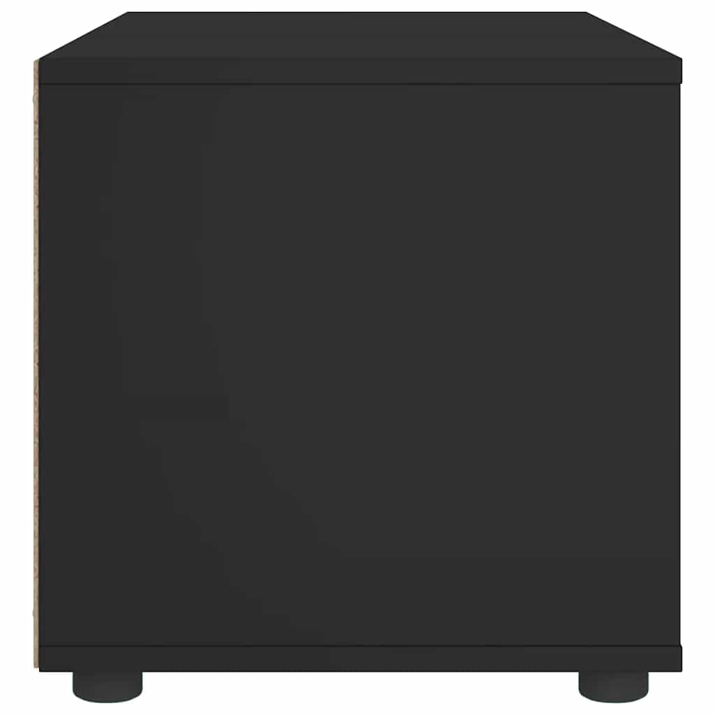 Tv-meubel VISNES 100x40x38 cm bewerkt hout zwart