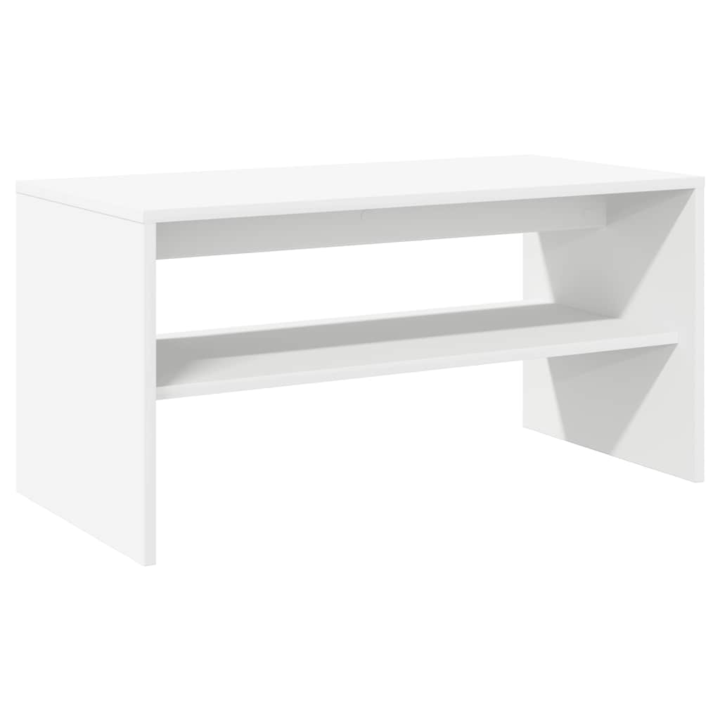 Tv-meubel 80x40x40 cm bewerkt hout wit