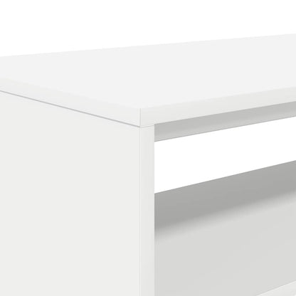 Tv-meubel 80x40x40 cm bewerkt hout wit