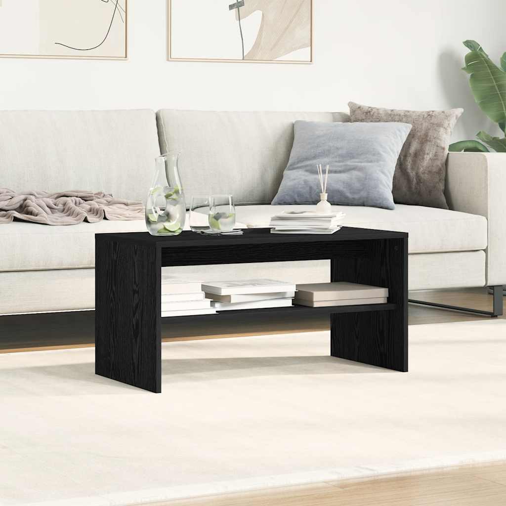 Tv-meubel 80x40x40 cm spaanplaat zwart eikenkleurig