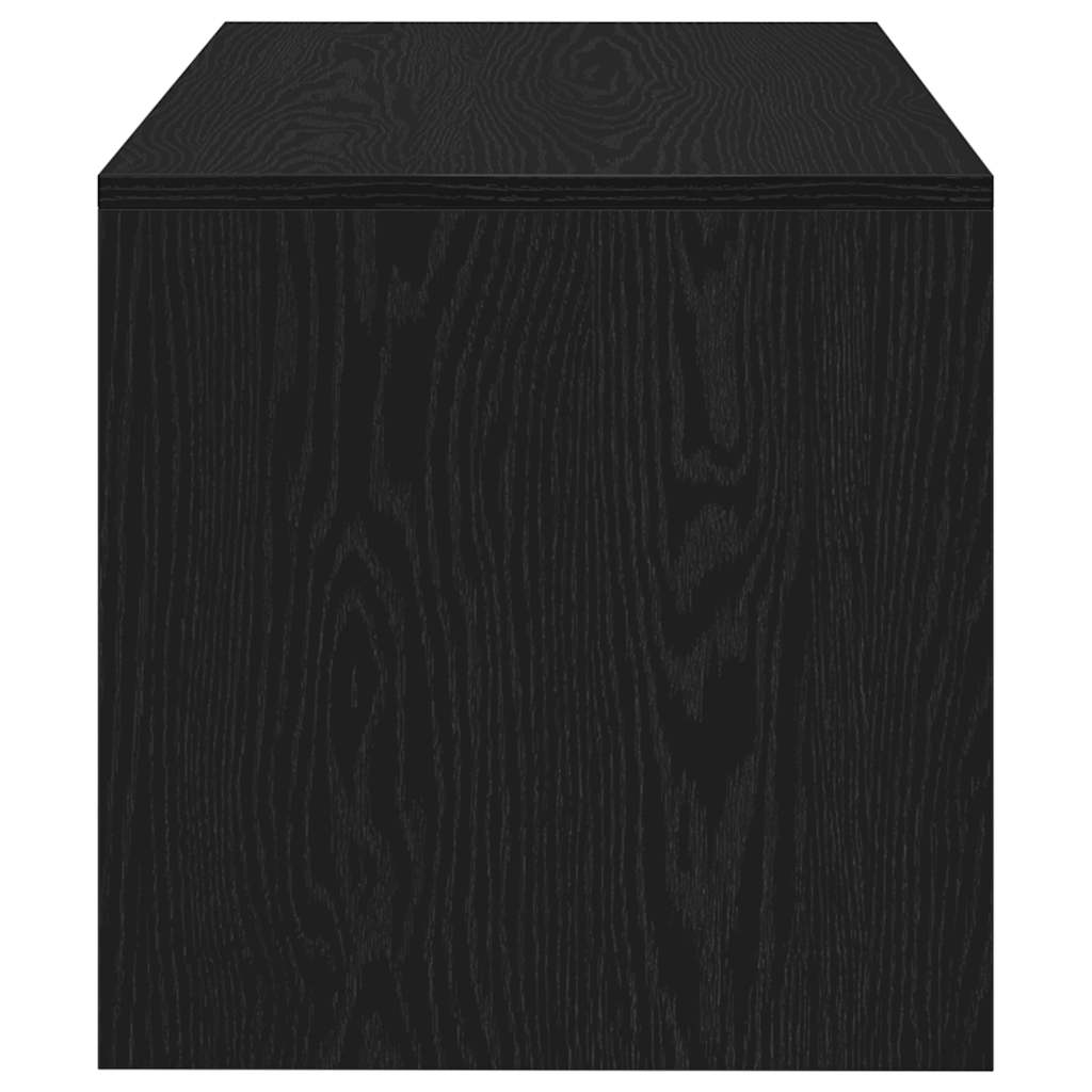 Tv-meubel 80x40x40 cm spaanplaat zwart eikenkleurig