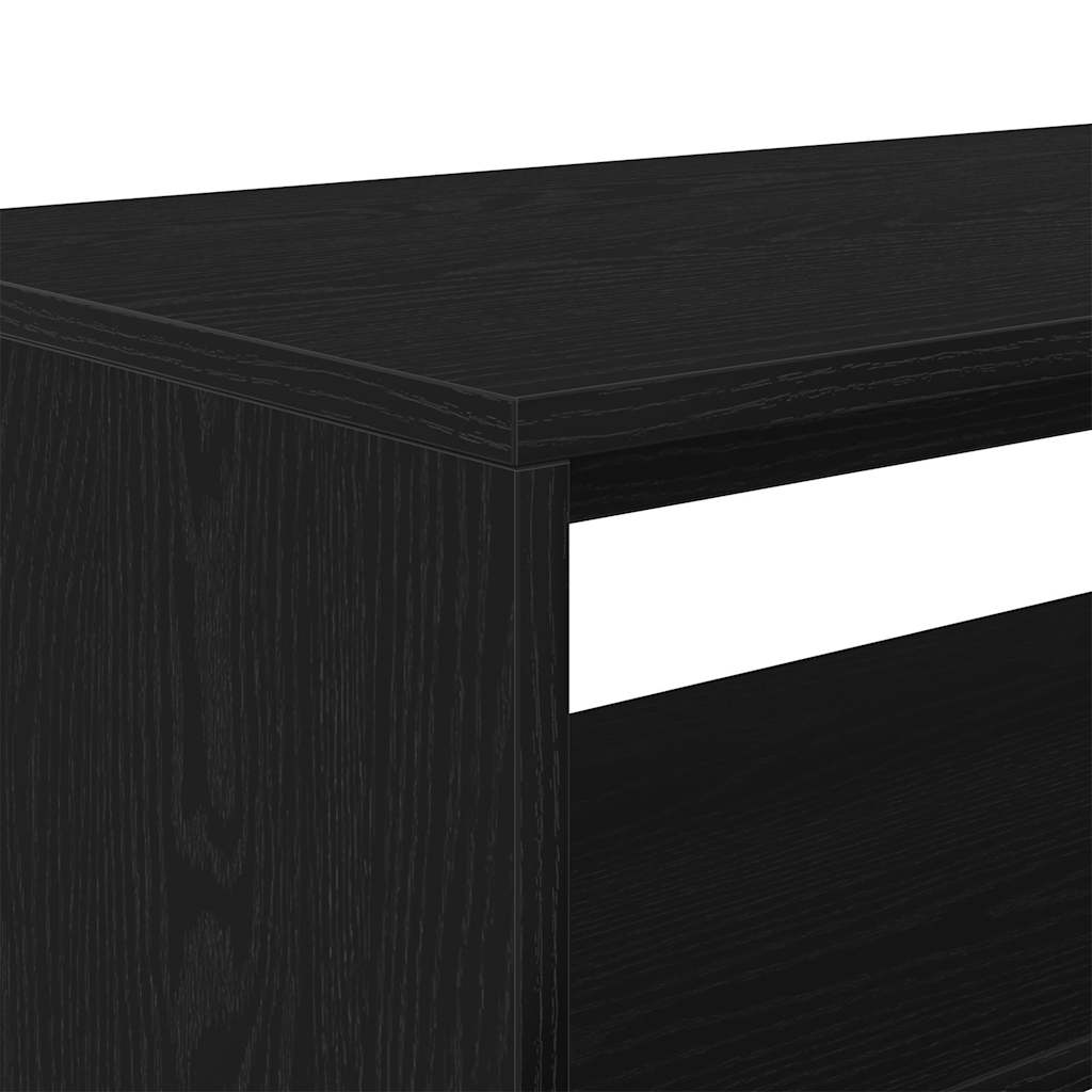 Tv-meubel 80x40x40 cm spaanplaat zwart eikenkleurig