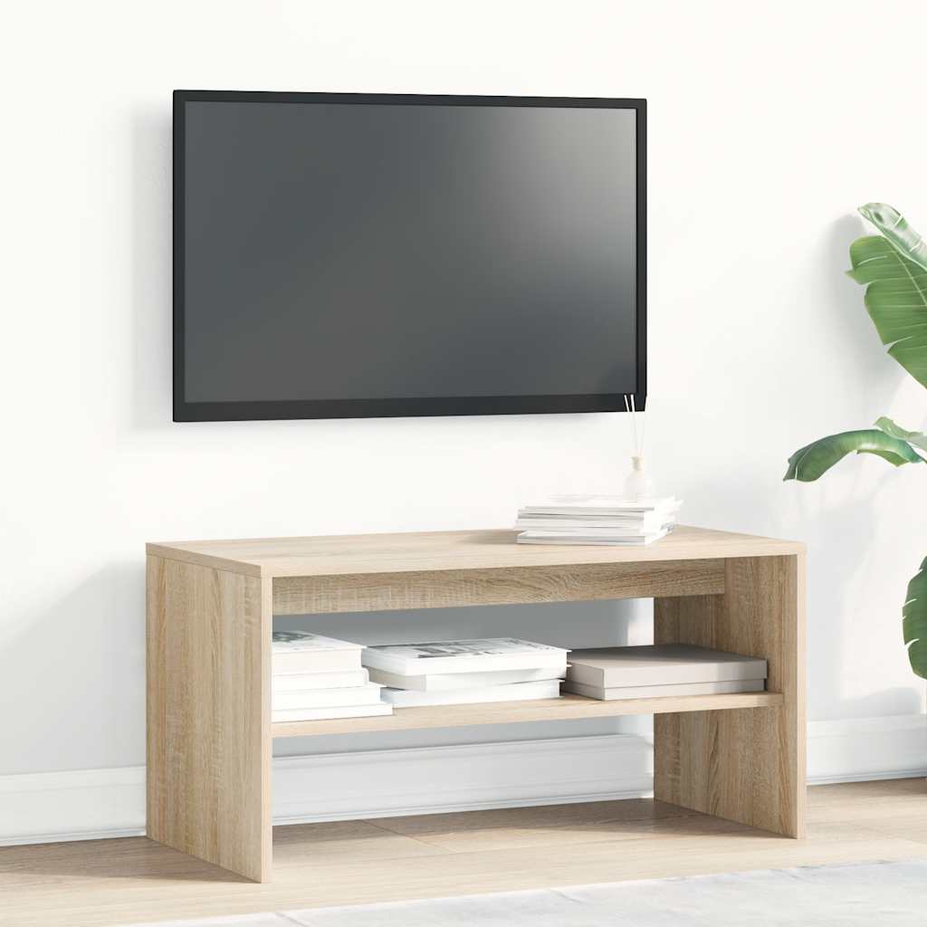 Tv-meubel 80x40x40 cm bewerkt hout sonoma eikenkleurig