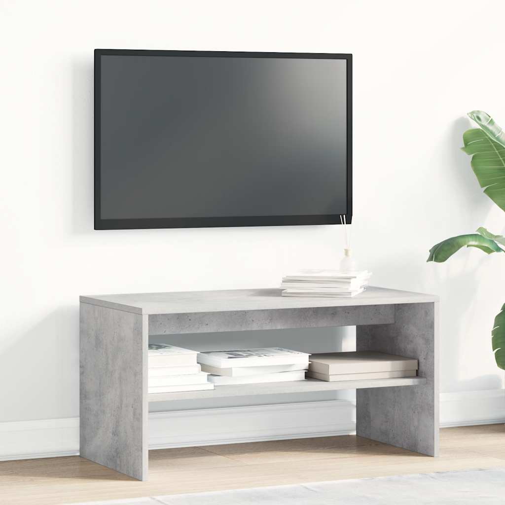 Tv-meubel 80x40x40 cm bewerkt hout betongrijs