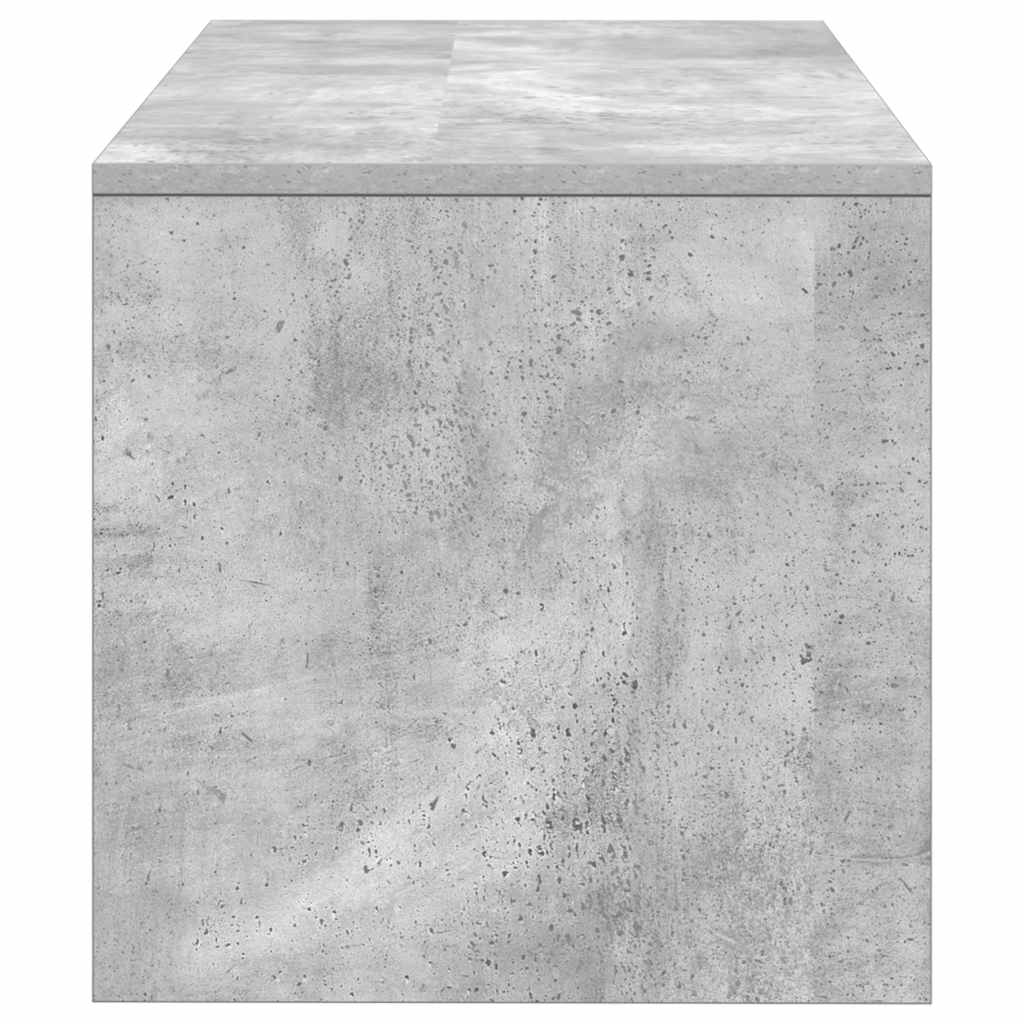 Tv-meubel 80x40x40 cm bewerkt hout betongrijs