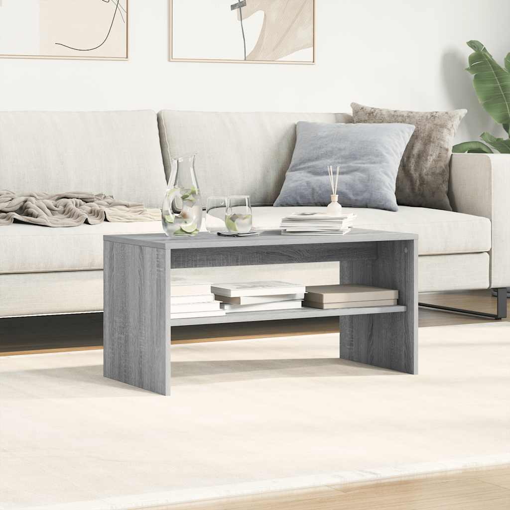 Tv-meubel 80x40x40 cm bewerkt hout grijs sonoma eikenkleurig