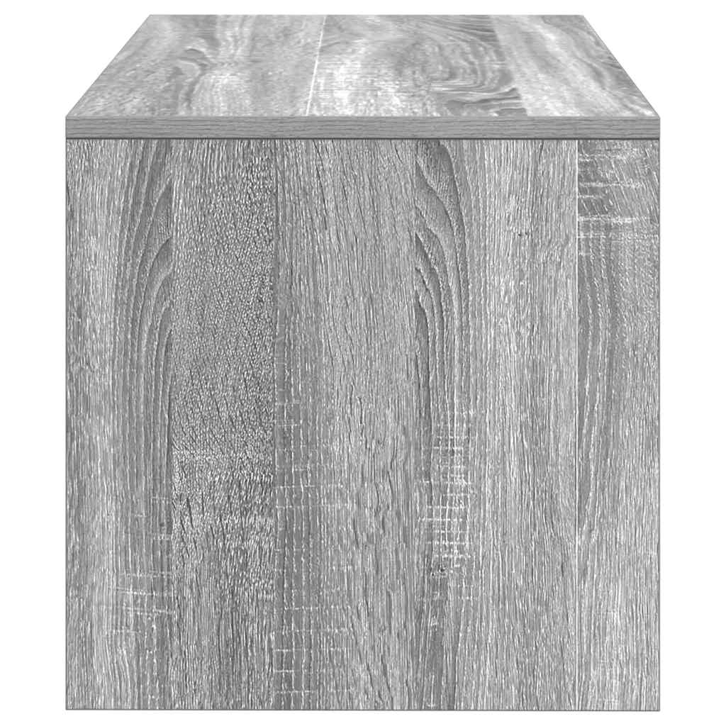 Tv-meubel 80x40x40 cm bewerkt hout grijs sonoma eikenkleurig