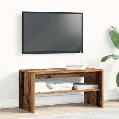 Tv-meubel 80x40x40 cm bewerkt hout oud houtkleurig