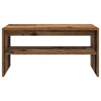 Tv-meubel 80x40x40 cm bewerkt hout oud houtkleurig