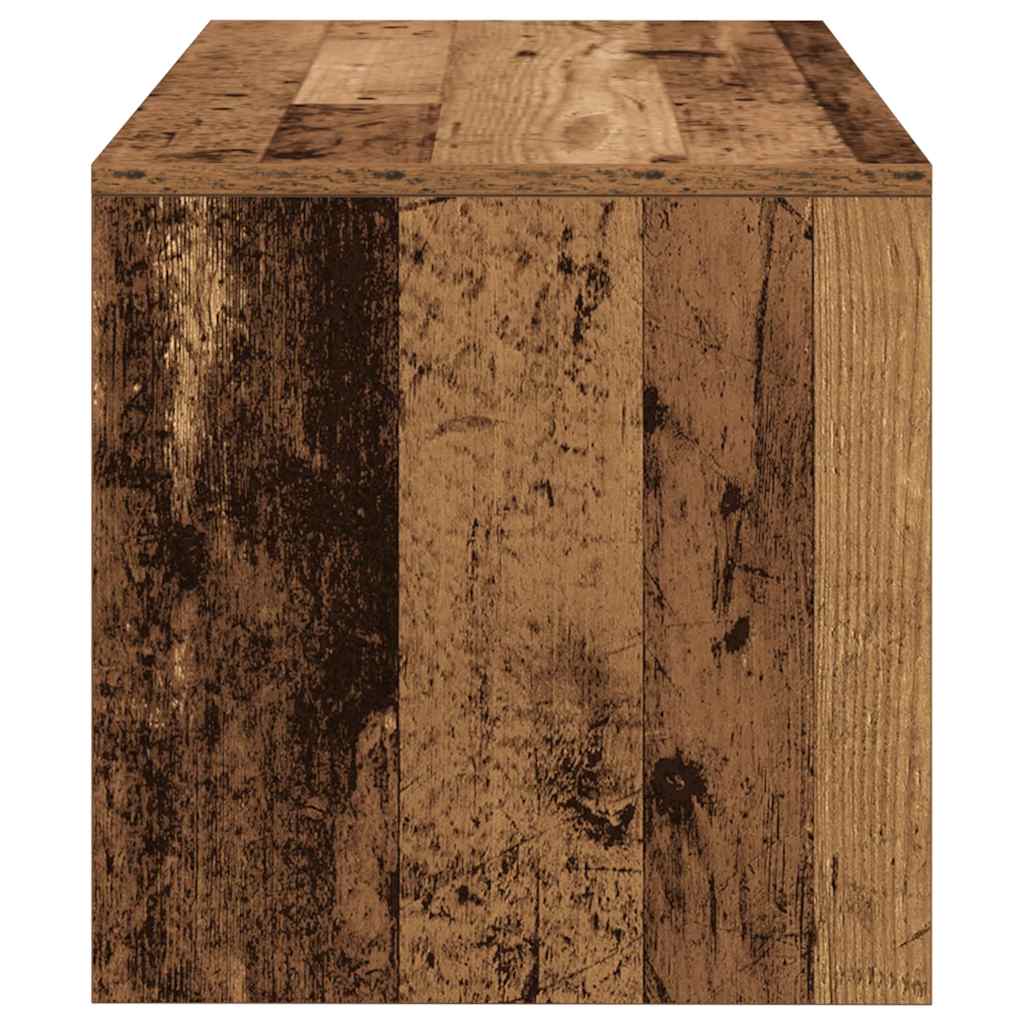 Tv-meubel 80x40x40 cm bewerkt hout oud houtkleurig