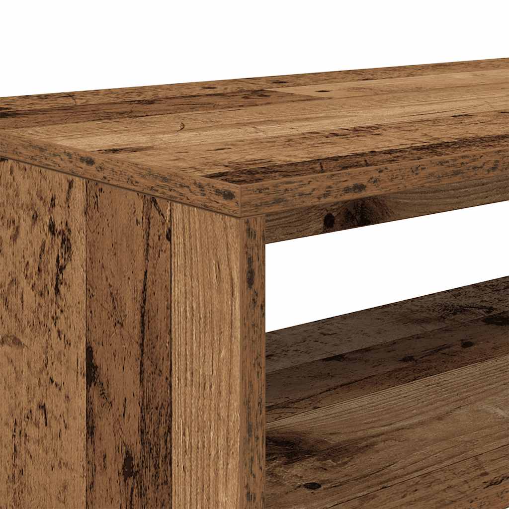 Tv-meubel 80x40x40 cm bewerkt hout oud houtkleurig