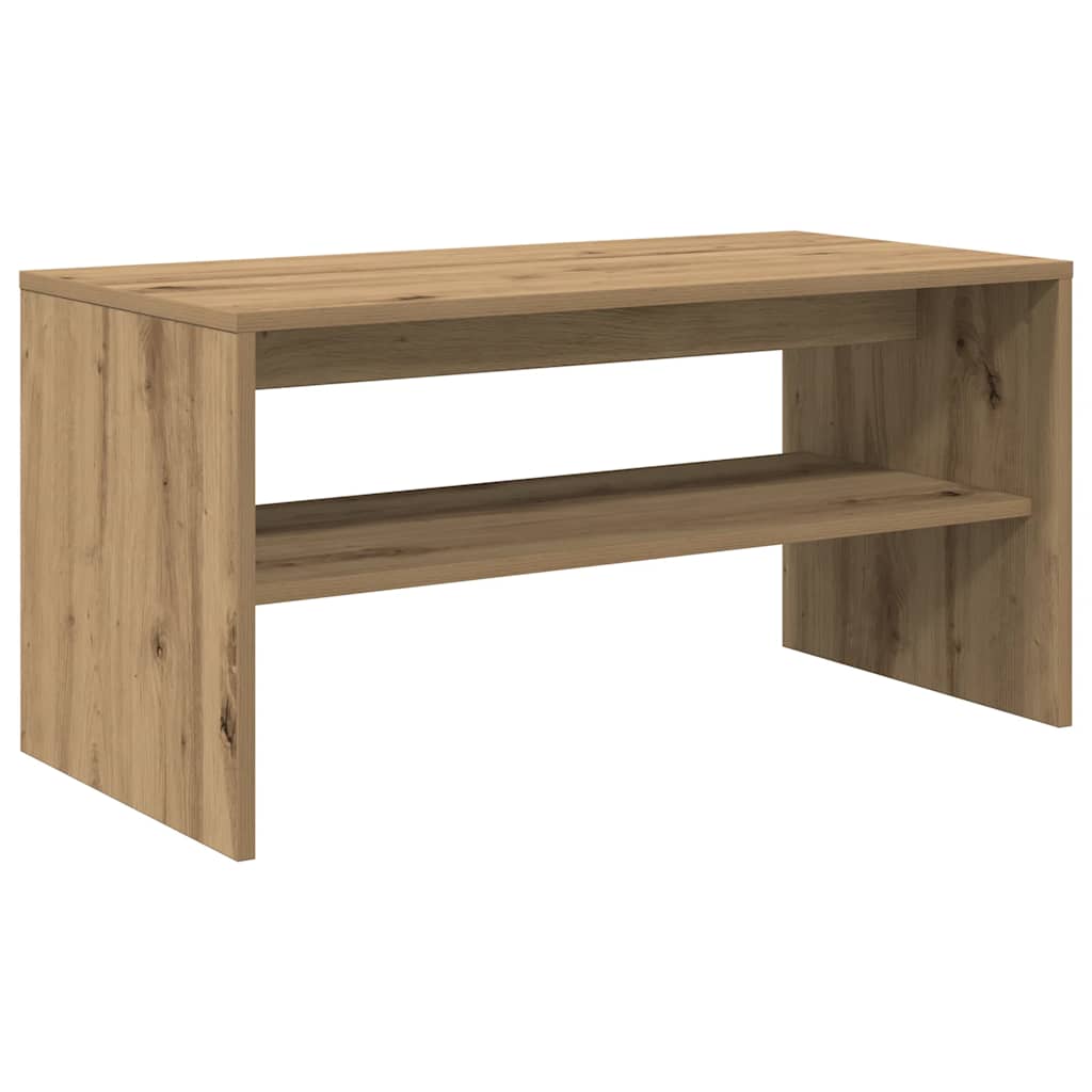 Tv-meubel 80x40x40 cm bewerkt hout artisanaal eikenkleur